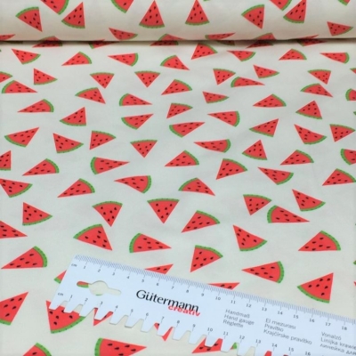 Jersey Avalana "Melone" rot | ecru